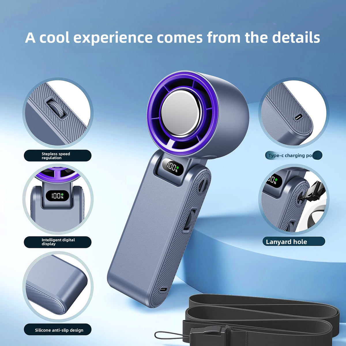 Portable Folding Rechargeable Mini Fan
