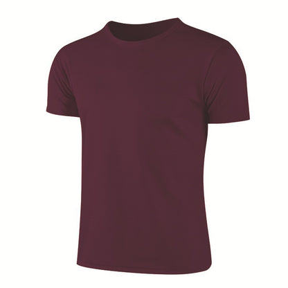 Adult Men's Quick Dry Round Neck Short Sleeve T-Shirt