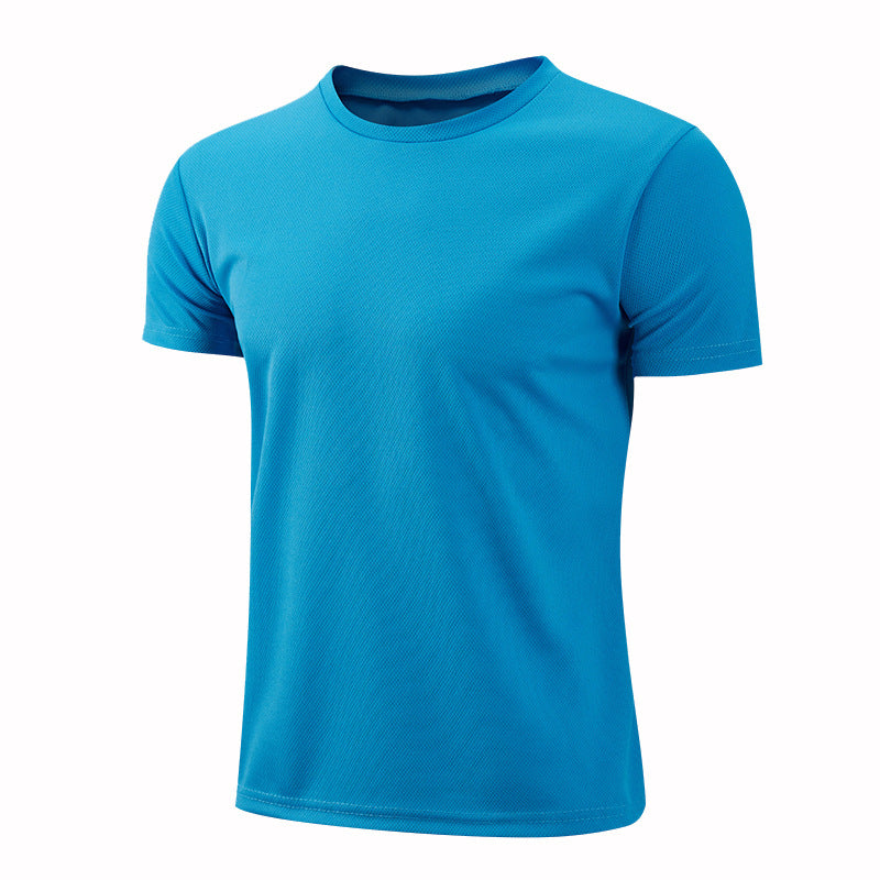 Adult Men's Quick Dry Round Neck Short Sleeve T-Shirt