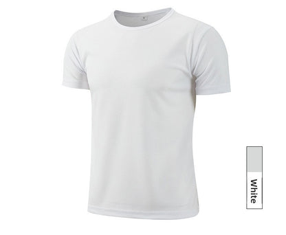 Adult Men's Quick Dry Round Neck Short Sleeve T-Shirt