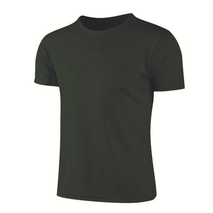 Adult Men's Quick Dry Round Neck Short Sleeve T-Shirt