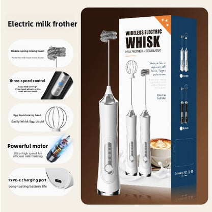 Handheld Electric Milk Frother & Whisk