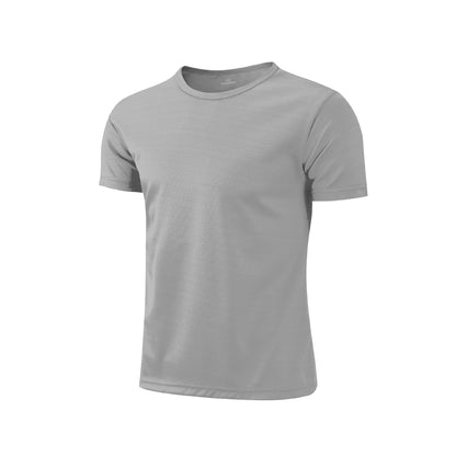 Adult Men's Quick Dry Round Neck Short Sleeve T-Shirt