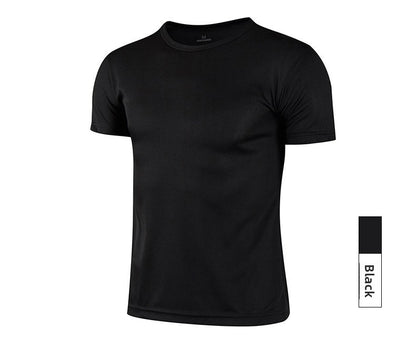 Adult Men's Quick Dry Round Neck Short Sleeve T-Shirt