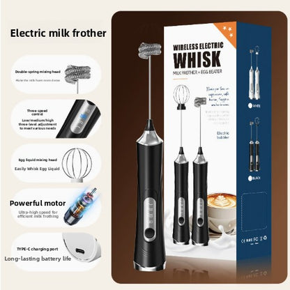 Handheld Electric Milk Frother & Whisk