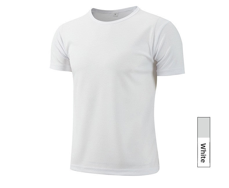 Adult Men's Quick Dry Round Neck Short Sleeve T-Shirt