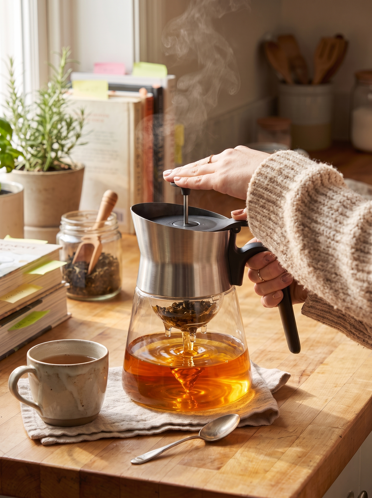 Glass Teapot lifestyle image 1